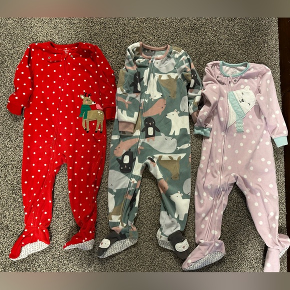 Carter’s Fleece Sleeper 3 pack - Picture 1 of 4